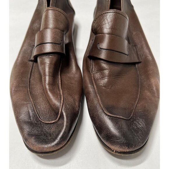 Berluti Leather Dress Loafers in Brown - Picture 3 of 7